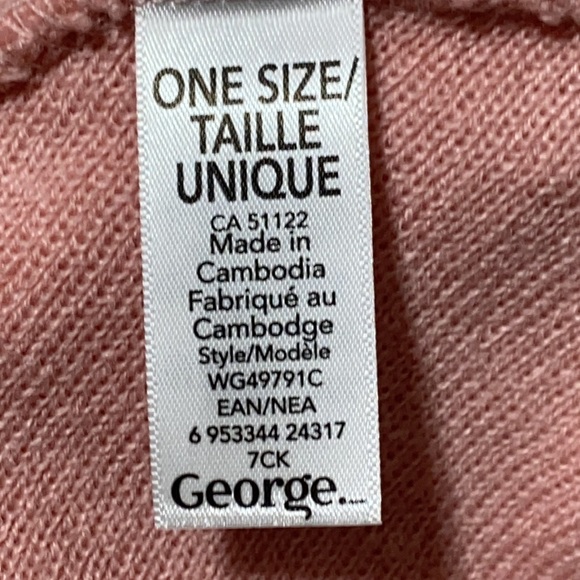 George Hat Toque Light Pink Knitted One Size - Picture 4 of 7